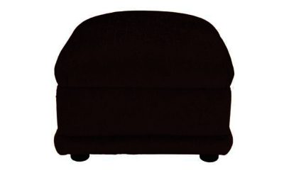 Hartlebury Fabric Footstool - Chocolate